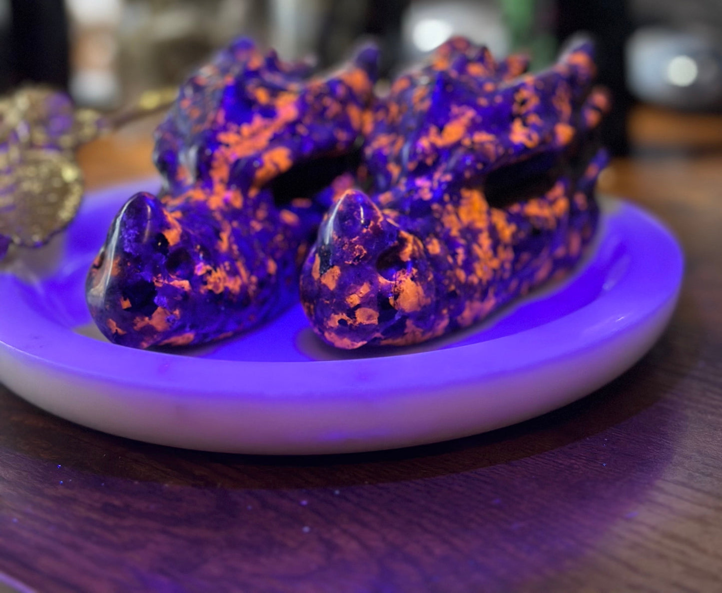 Yooperlite Dragon Head Carving