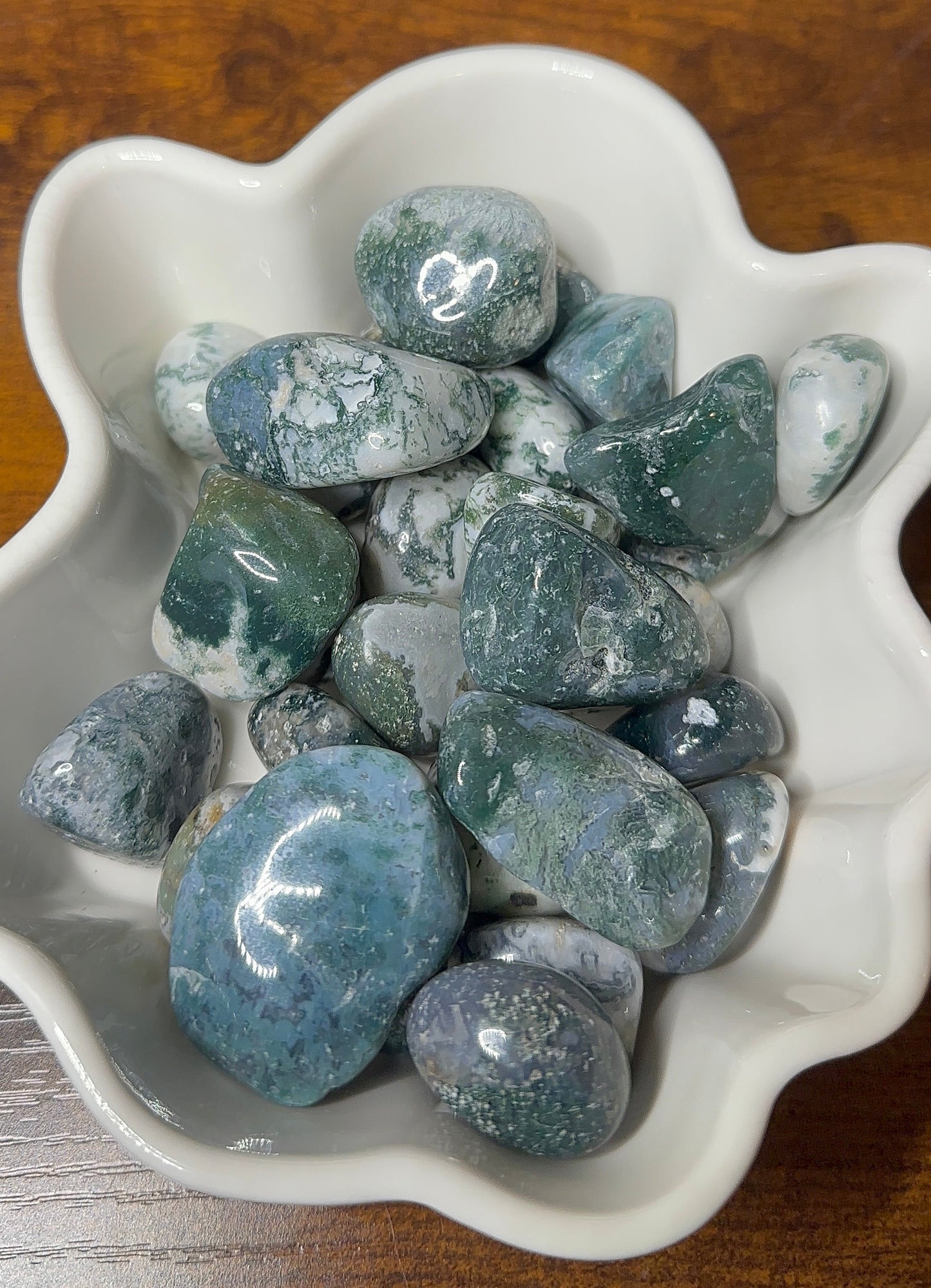 Moss Agate Tumbles