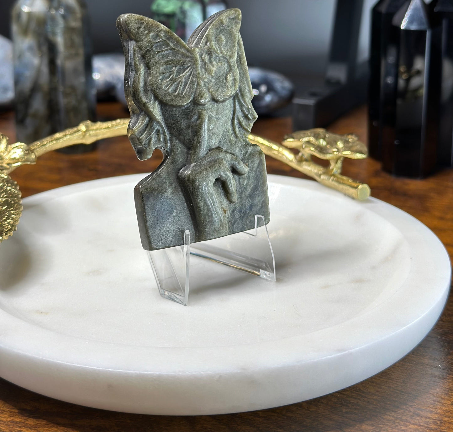 Gold Sheen Obsidian Butterfly Girl