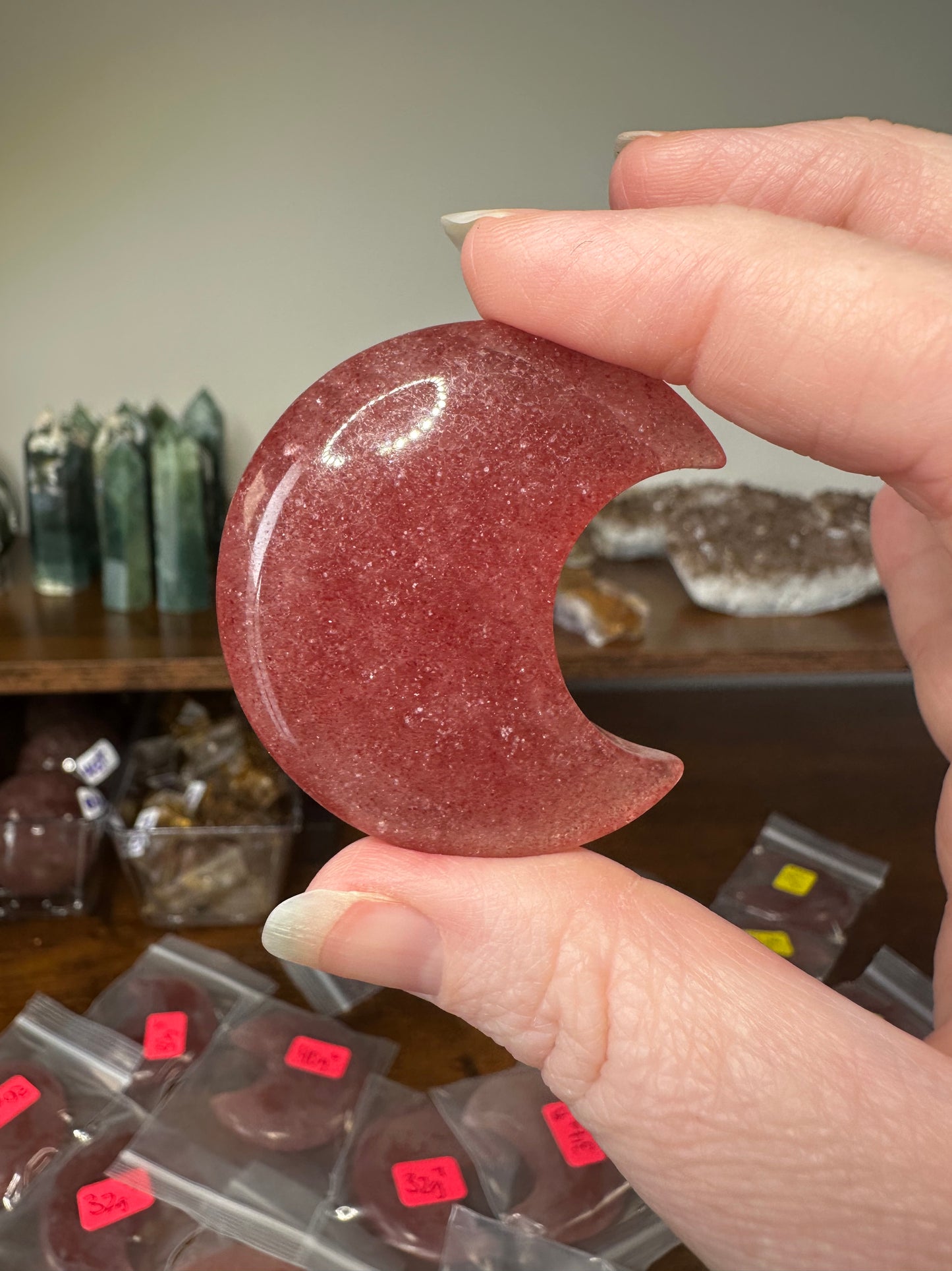 Strawberry Quartz Moon