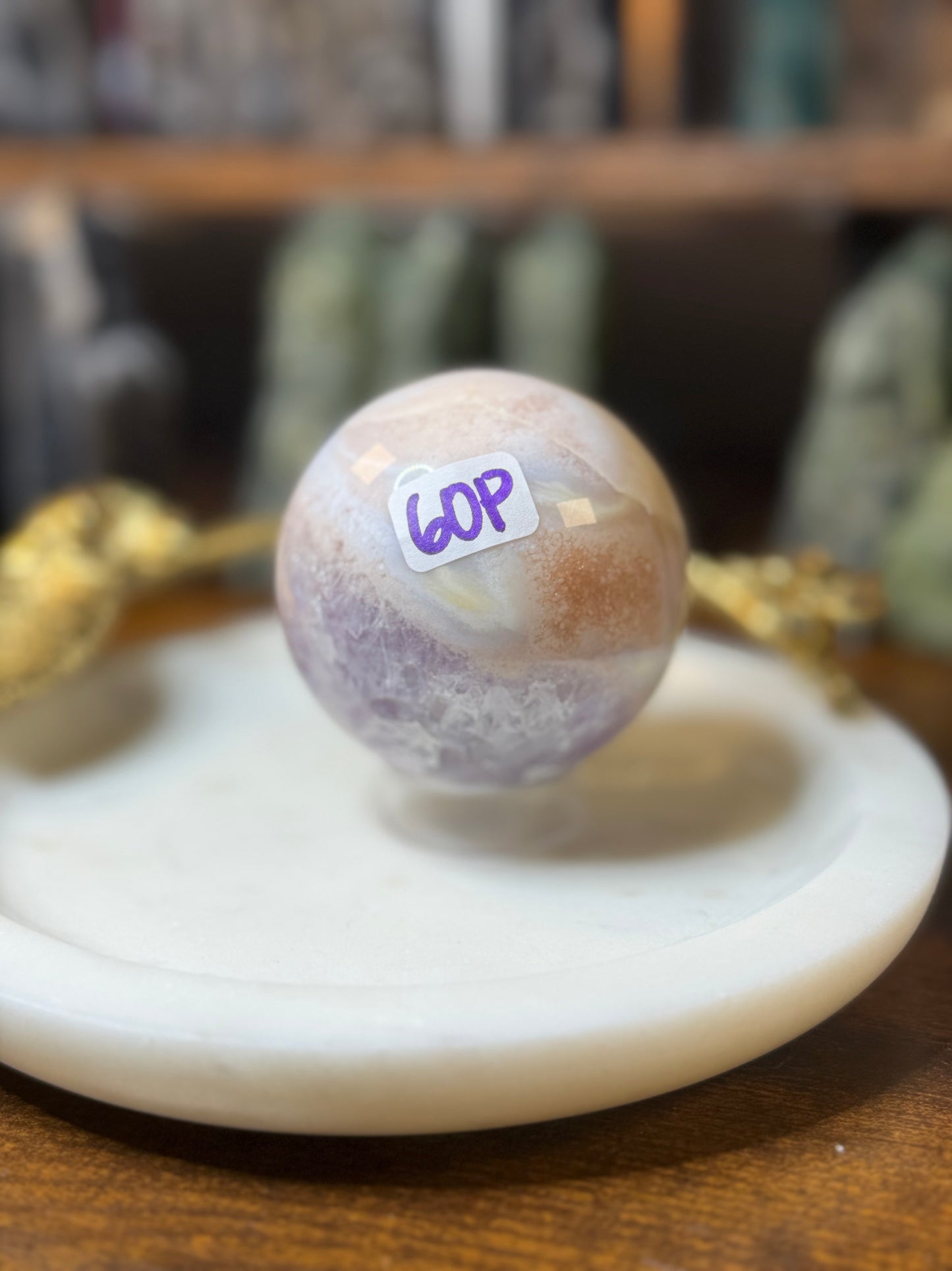 Flower Agate with Pink Amethyst