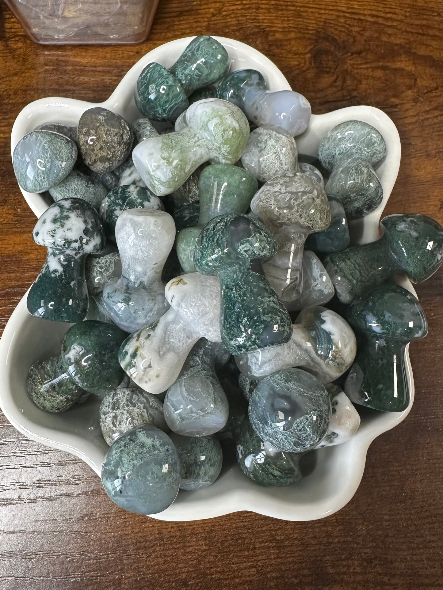 Moss Agate Mushroom