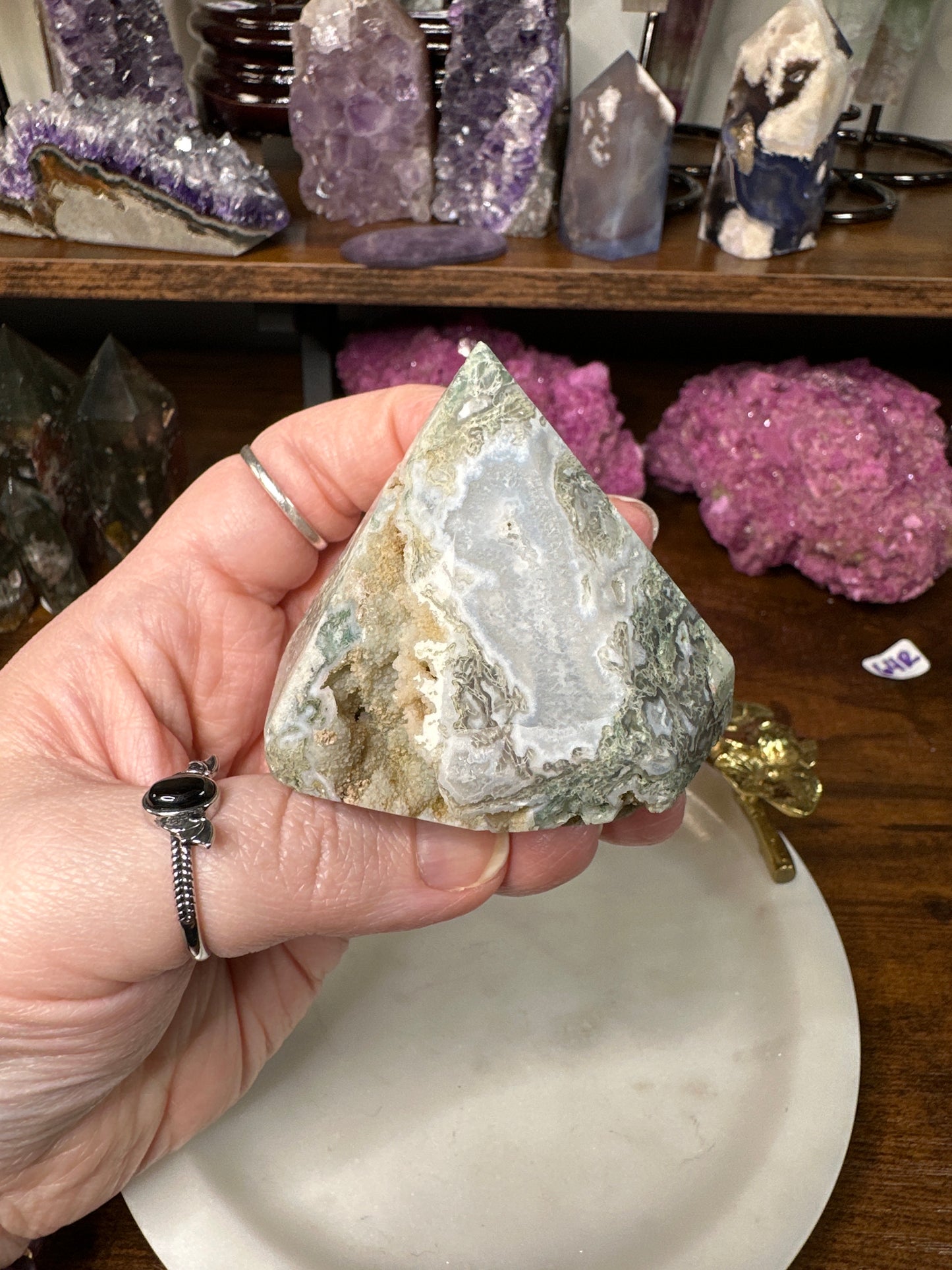 Moss Agate Diamond