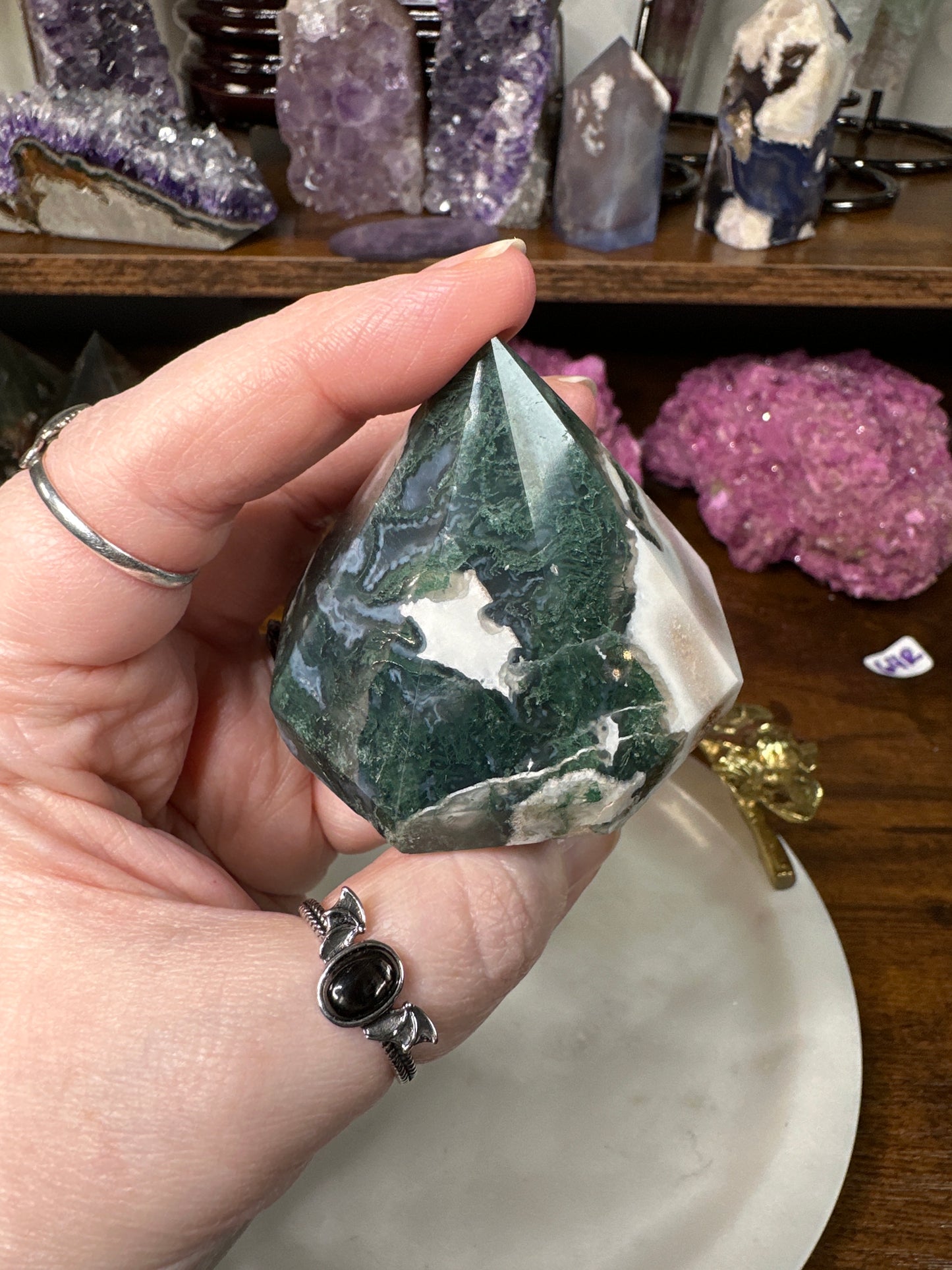 Moss Agate Diamond