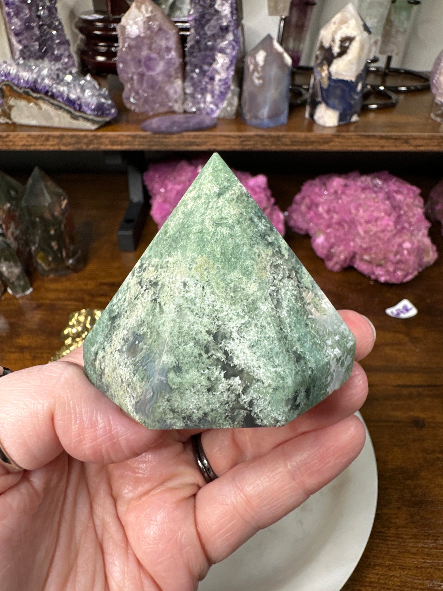 Moss Agate Diamond