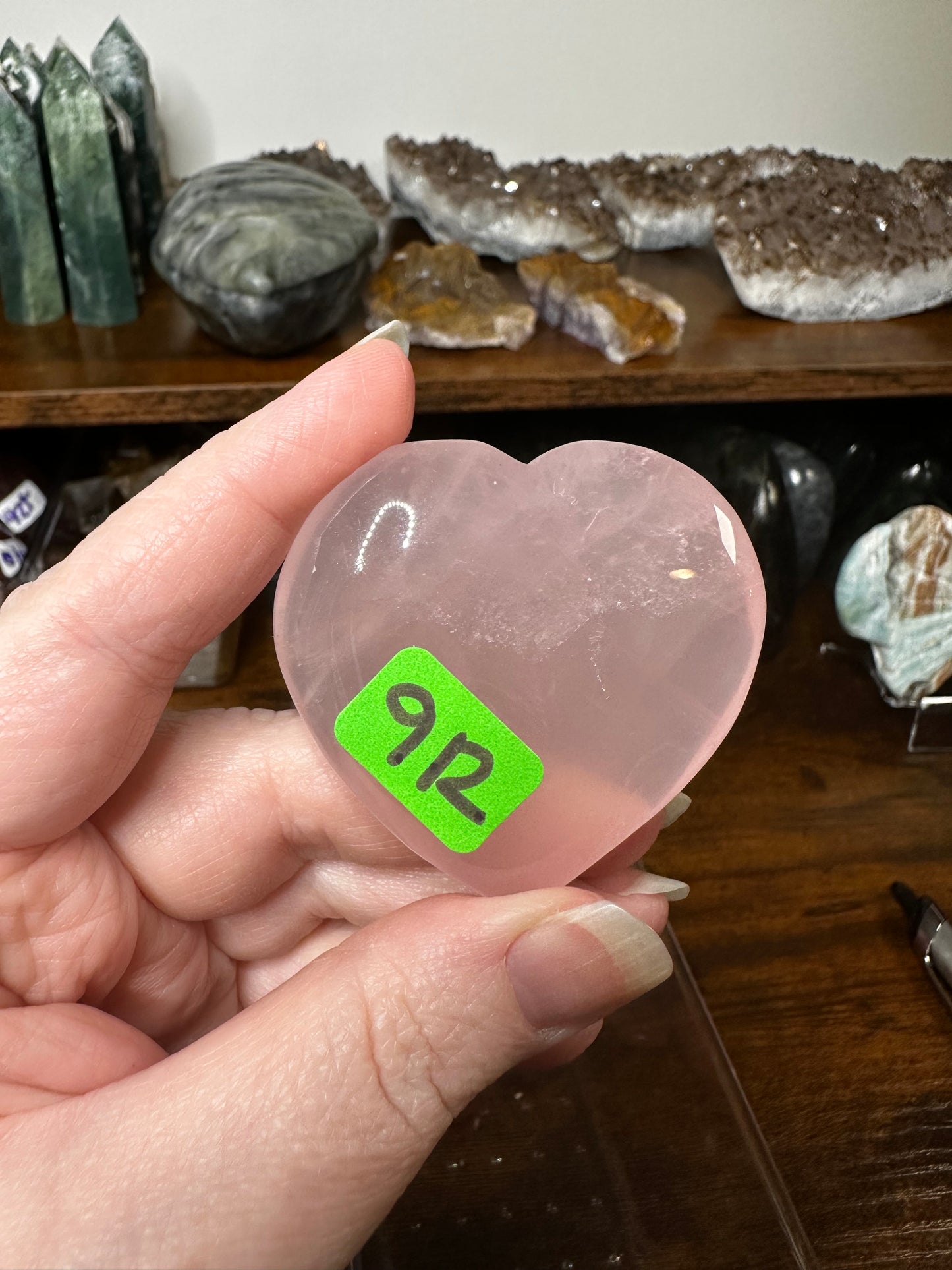 Rose Quartz Heart