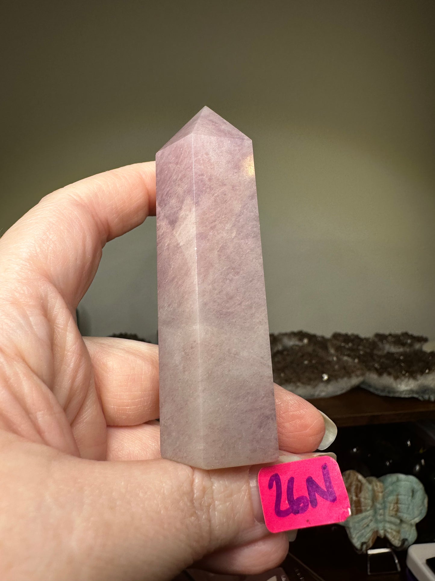 Lavender Rose Quartz Tower