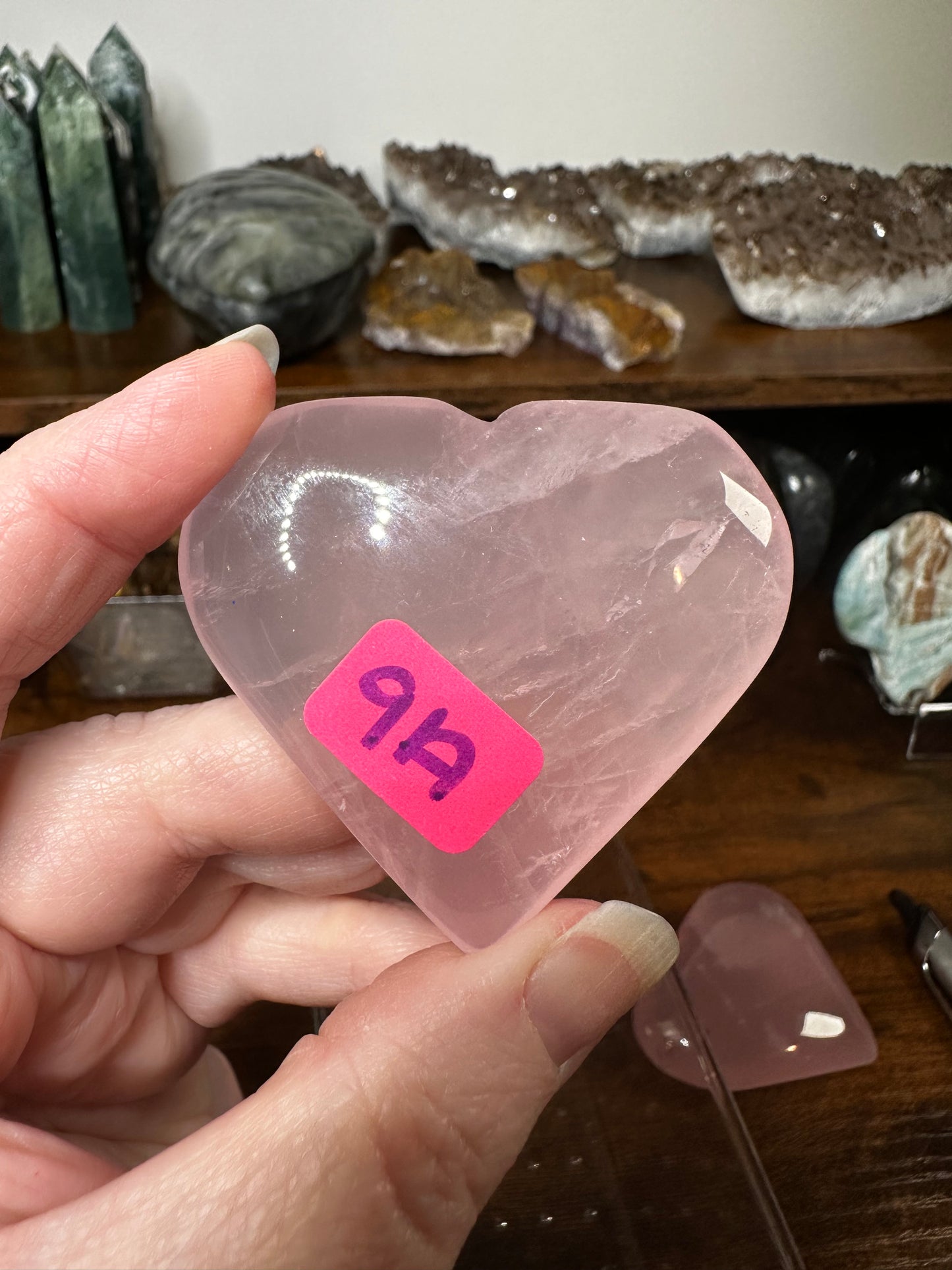Rose Quartz Heart