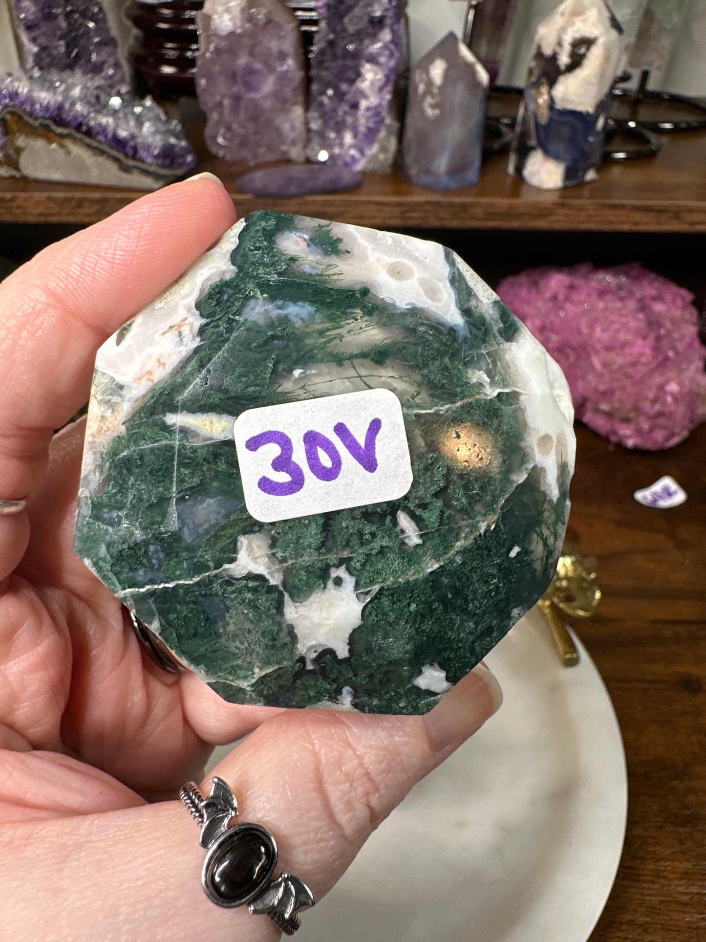 Moss Agate Diamond