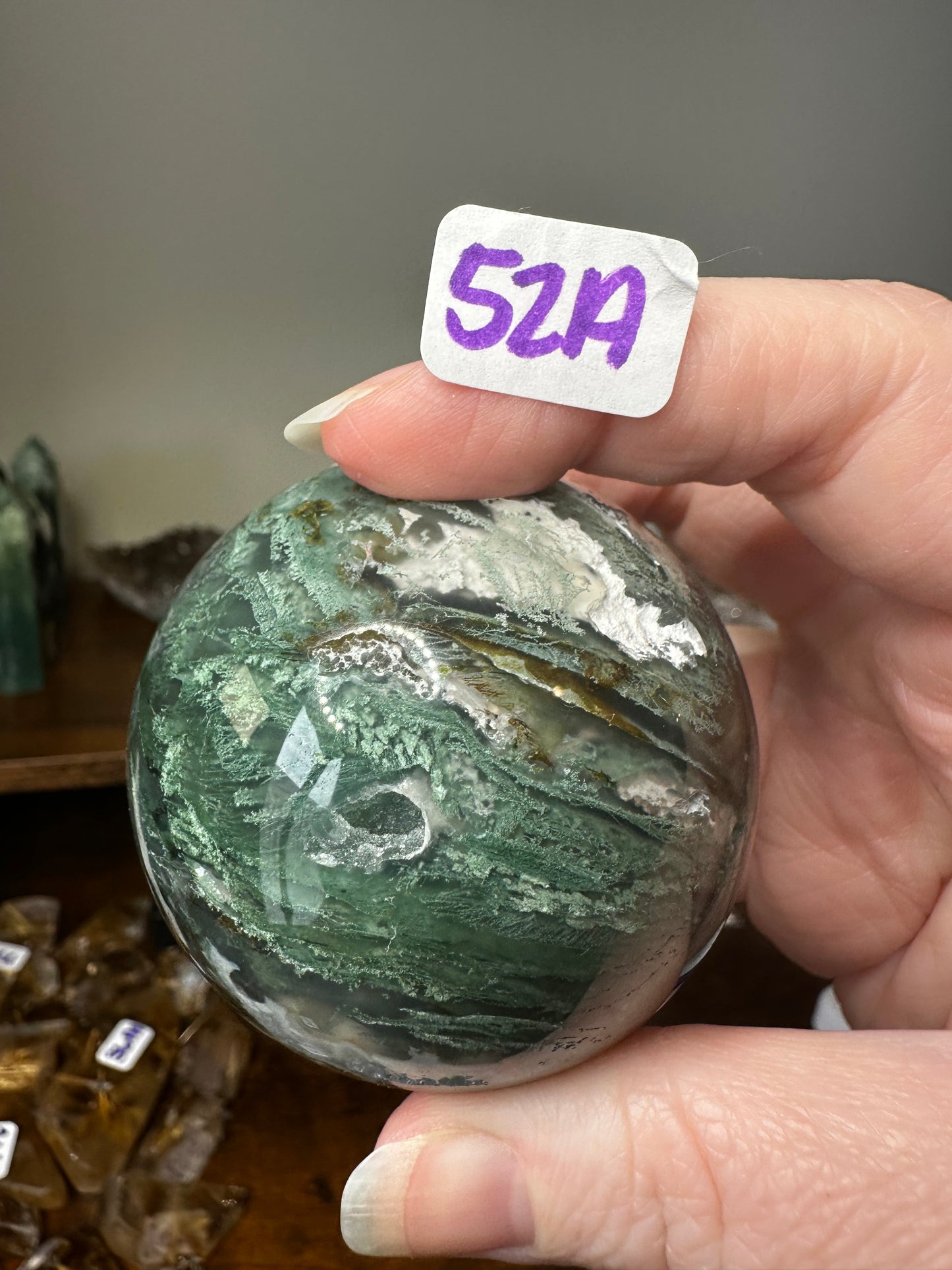 Moss Agate Sphere