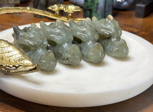 Labradorite Dragon Head