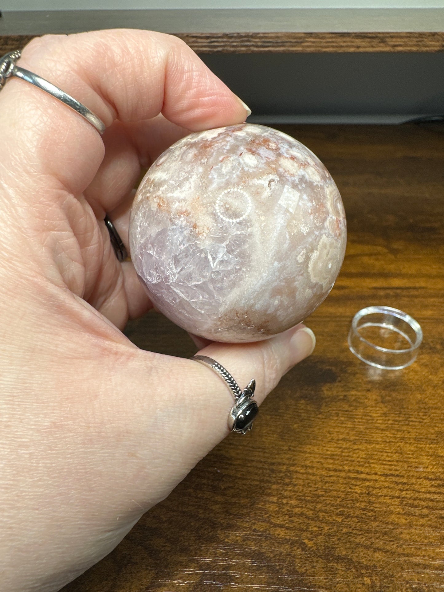 Flower Agate with Pink Amethyst