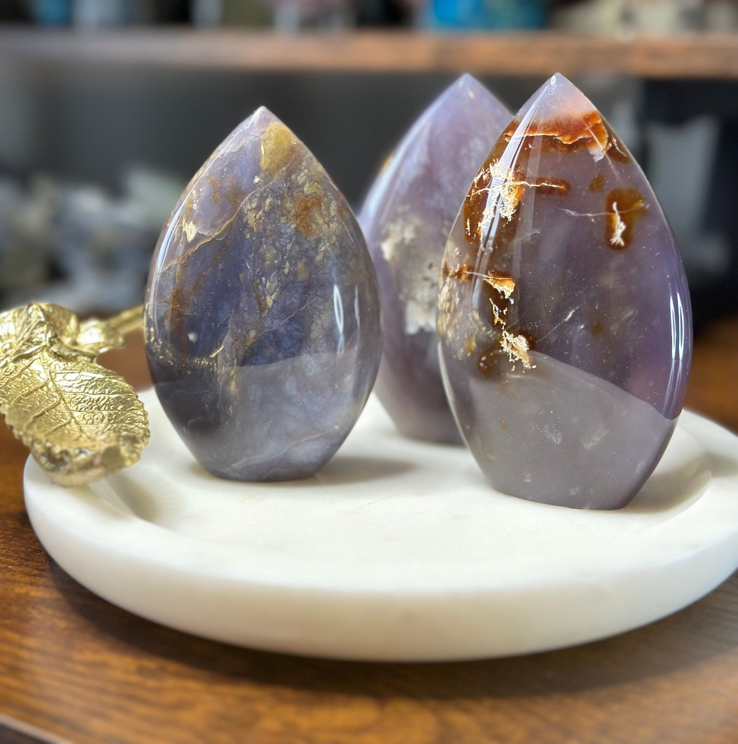 Purple Chalcedony Flame