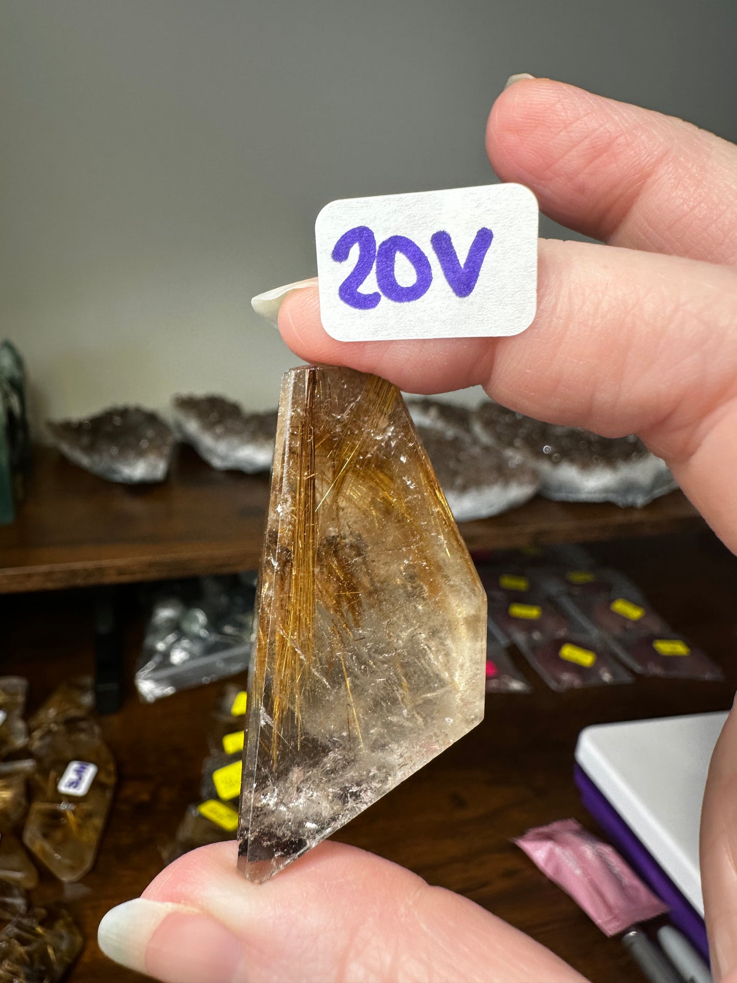 Golden Rutile Quartz Freeform