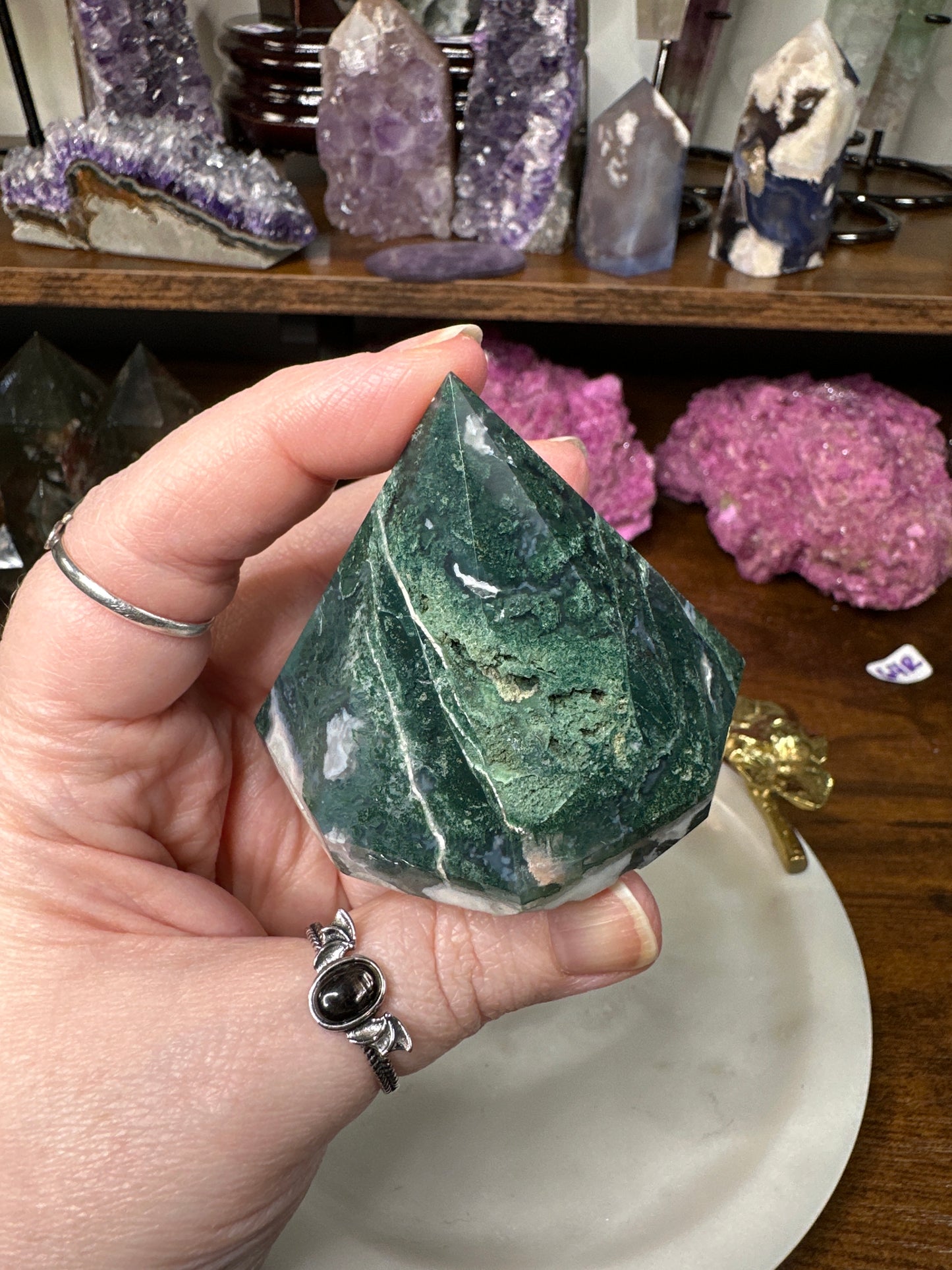 Moss Agate Diamond