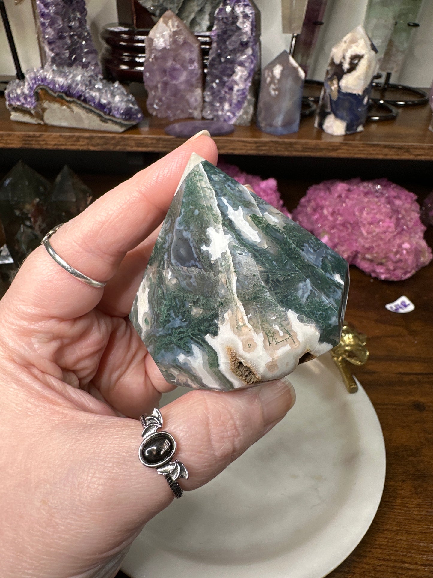 Moss Agate Diamond