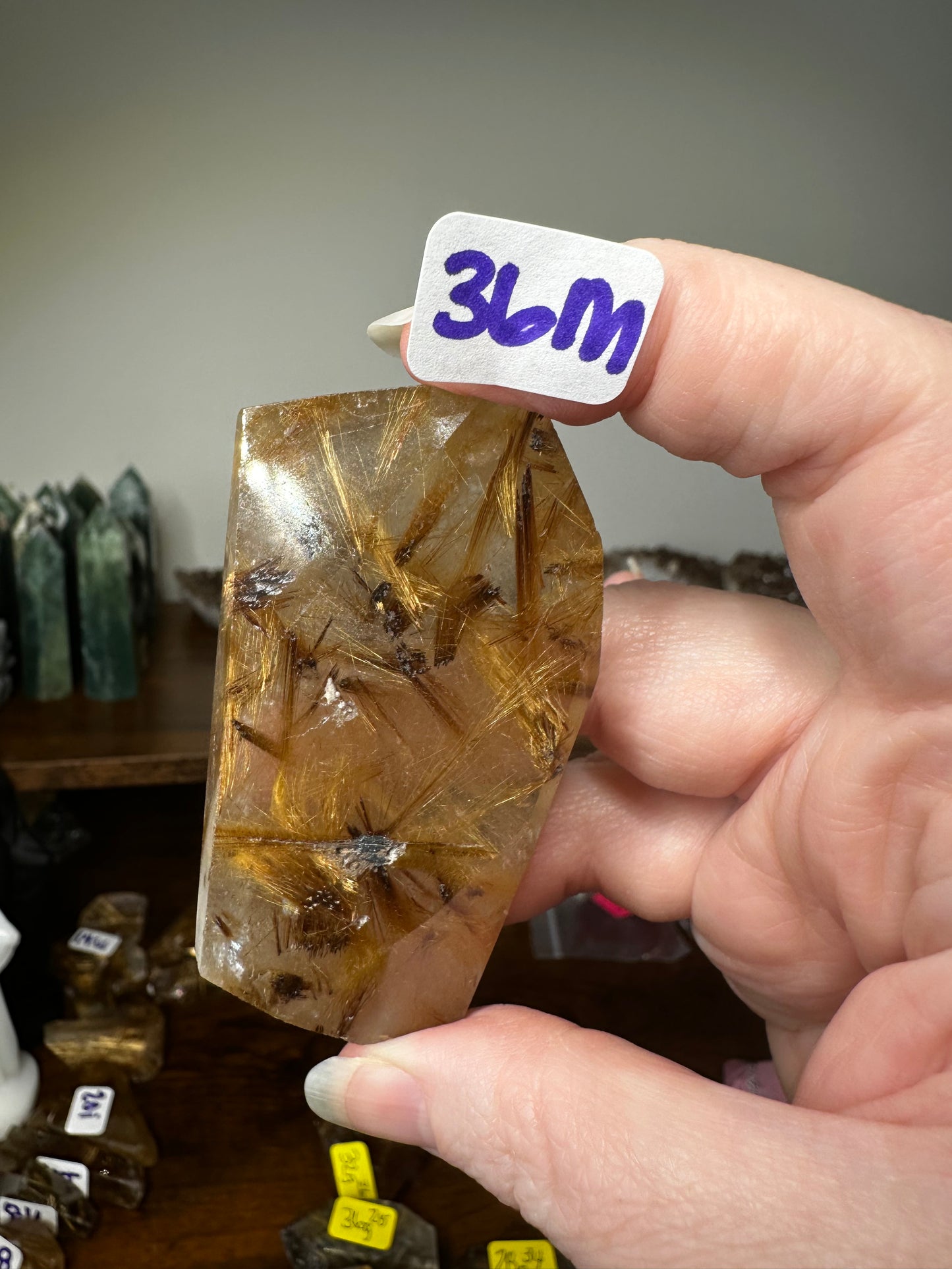 Golden Rutile Quartz Freeform