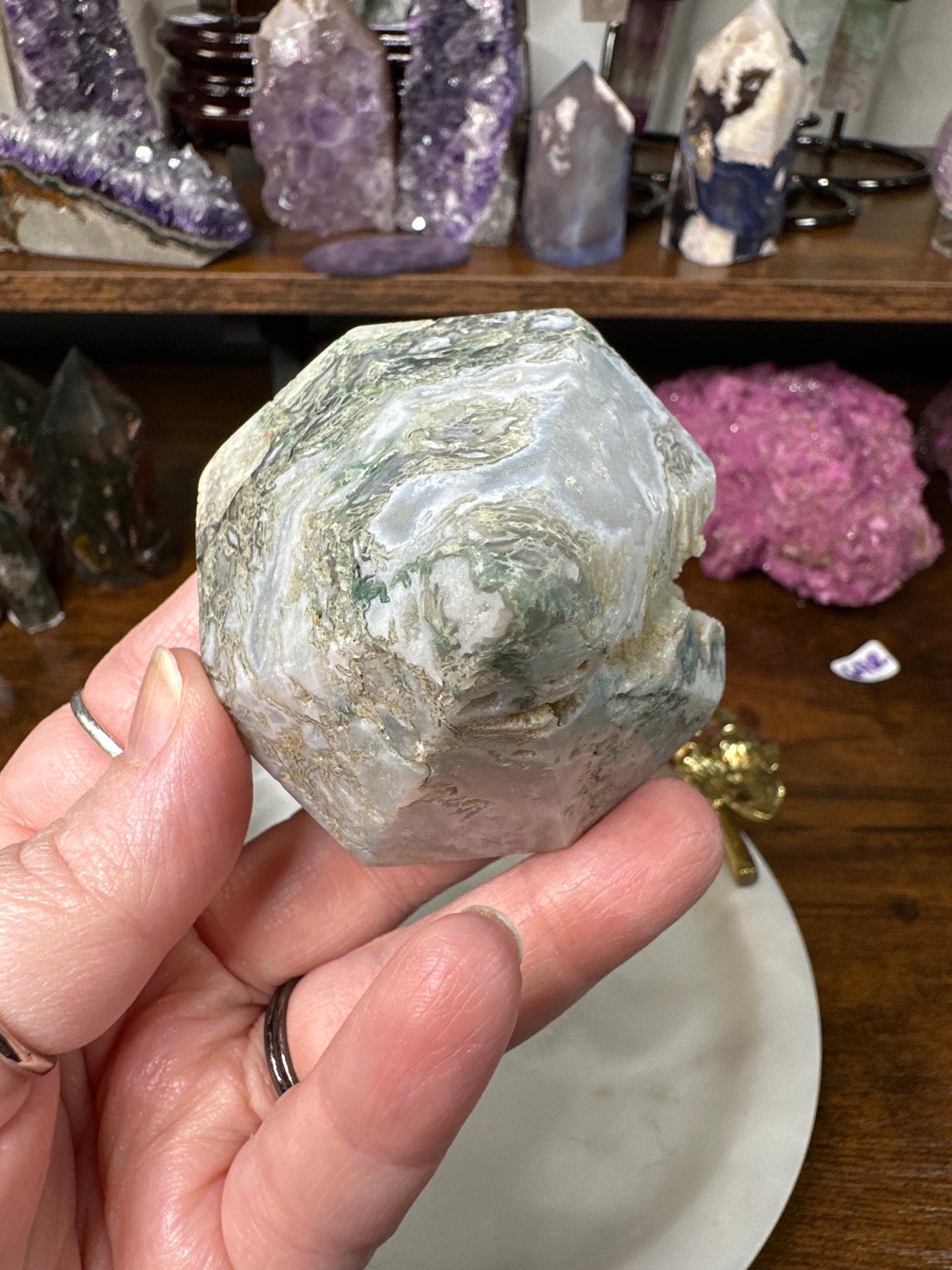 Moss Agate Diamond