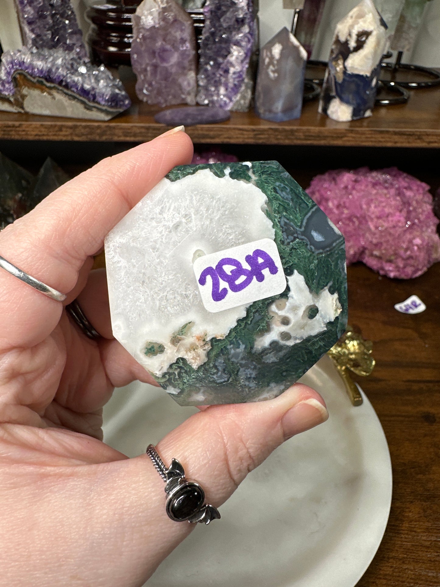 Moss Agate Diamond