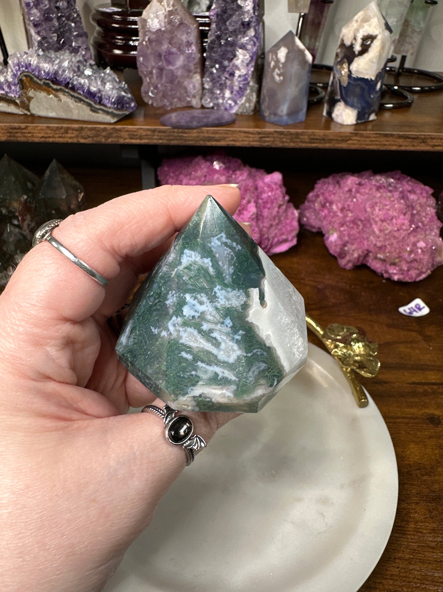 Moss Agate Diamond