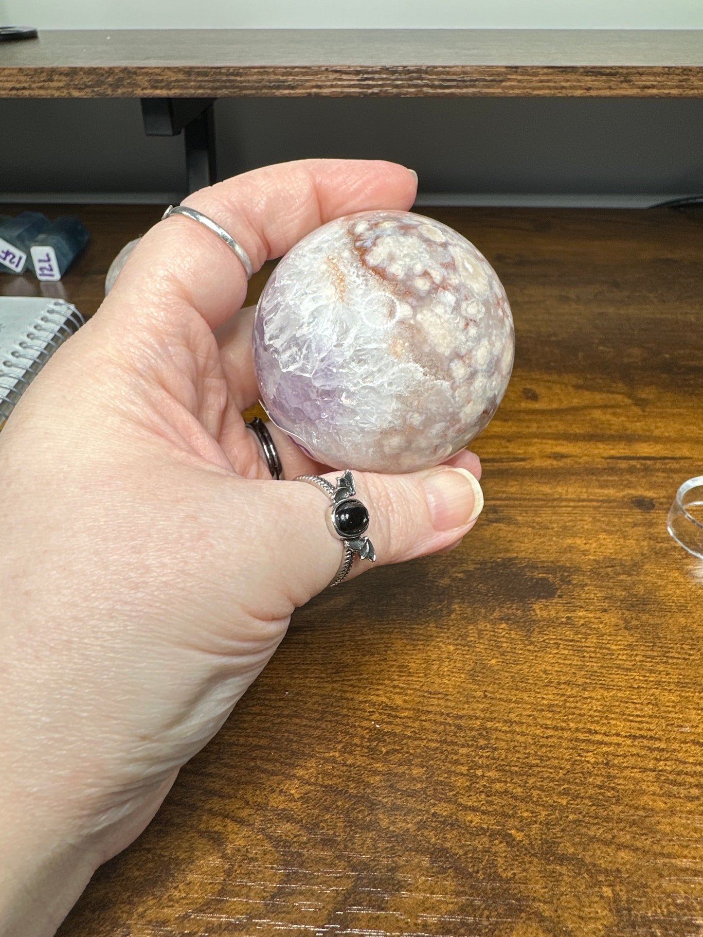 Flower Agate with Pink Amethyst